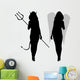 Angel and the She Devil Wall Decal