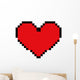 Heart Love 8 Bit Retro Vintage Style 
