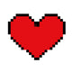 Heart Love 8 Bit Retro Vintage Style 