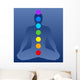 Chakras Blue Wall Decal