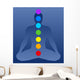 Chakras Blue Wall Decal