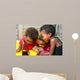 Threesome african kids having fun with tablet. 