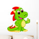 Illustration of dragon cartoon Wall Decal