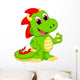 Illustration of dragon cartoon Wall Decal