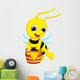 Cute bee cartoon Wall Decal
