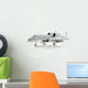 Military Miniature Toy Airplane on White Background Wall Decal