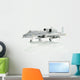 Military Miniature Toy Airplane on White Background Wall Decal