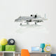 Military Miniature Toy Airplane on White Background Wall Decal