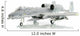 Military Miniature Toy Airplane on White Background Wall Decal