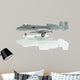 Military Miniature Toy Airplane on White Background 