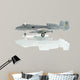 Military Miniature Toy Airplane on White Background 