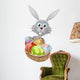 Eggs basket Easter bunny rabbit Wall Decal
