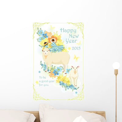 Wall Decal shown on a wall
