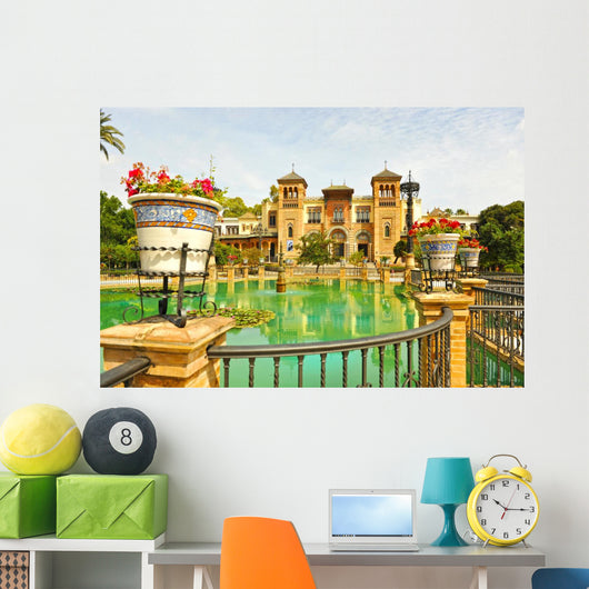 Maria Luisa Park, Mudejar Pavilion, Seville, Spain 