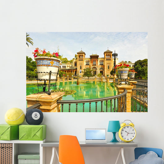 Maria Luisa Park, Mudejar Pavilion, Seville, Spain 