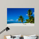 Tropical sandy beach with palm trees, Dominican Republic 