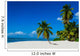Tropical sandy beach with palm trees, Dominican Republic 