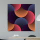 Ornate Geometric Petals Grid Wall Decal Design 2