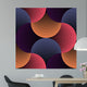 Ornate Geometric Petals Grid Wall Decal Design 2
