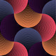 Ornate Geometric Petals Grid Wall Decal Design 2