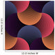 Ornate Geometric Petals Grid Wall Decal Design 2