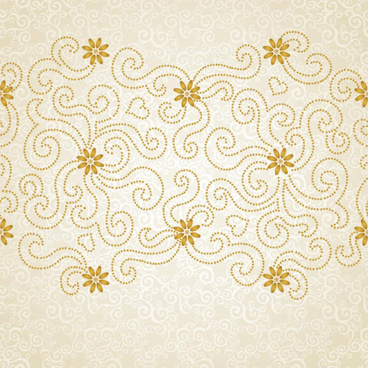 Vintage Seamless Border with Wall Decal Design 2