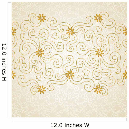 Vintage Seamless Border with Wall Decal Design 2