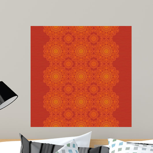 Ethnic decorative border with lacy ornament. 