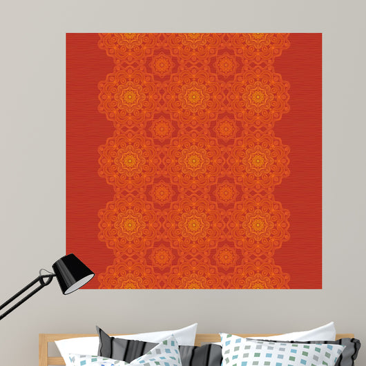 Ethnic decorative border with lacy ornament. 