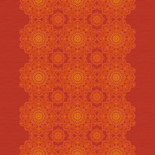 Ethnic decorative border with lacy ornament. 