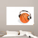 Basketball Ball and Headphones 