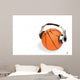 Basketball Ball and Headphones 