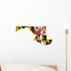 Maryland Flag Map Wall Decal