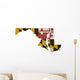 Maryland Flag Map Wall Decal