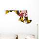 Maryland Flag Map Wall Decal
