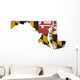 Maryland Flag Map Wall Decal