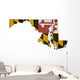 Maryland Flag Map Wall Decal