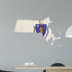 Massachusetts flag map Wall Decal