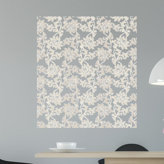 Fancy Floral Seamless Vector Wall Decal