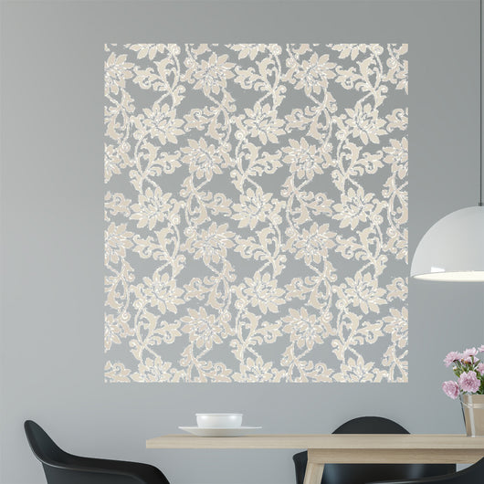 Fancy Floral Seamless Vector Wall Decal