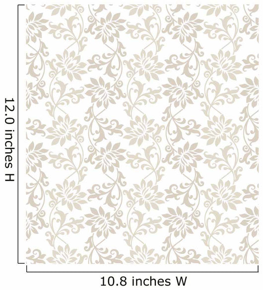 Fancy Floral Seamless Vector Wall Decal