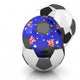 Australia Soccer Ball Isolated White Background 