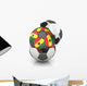 Ghana soccer ball isolated white background Wall Decal