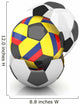 Colombia Soccer Ball Isolated White Background Wall Decal