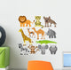African animals. Wall Decal