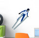 skier doing ski jumping Wall Decal