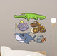 Vector illustration of Wild animal cartoon Wall Decal