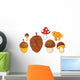 Mushrooms Wall Mural