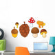 Mushrooms Wall Mural