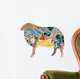 Sheep in the Georgian Motive Wall Decal